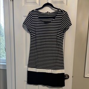 Yest Black and White Striped Dress